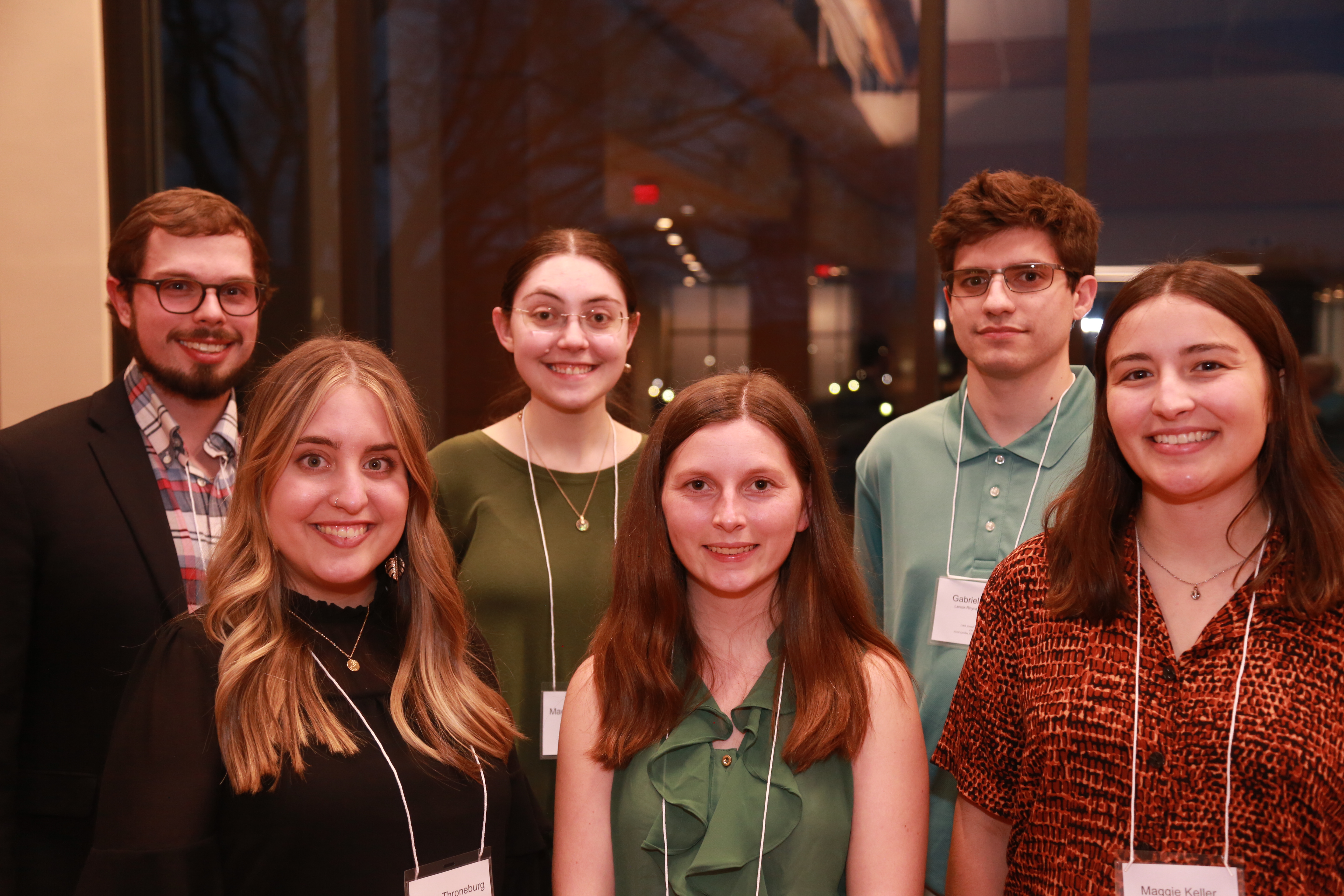 Pictured are (front row, left to right): Emma Throneburg, Angel Martin, Maggie Keller and (back row, left to right) Zach Norman, Maggie Lou Alice Carter, Gabriel Corn.