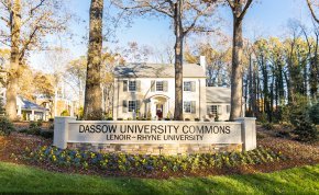 Dassow University Commons house and sign