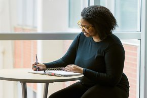 Alexis Douglas working