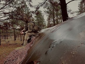 Sgt. Hayden Anderson in the field