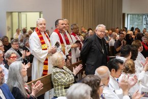 Bishops of NC, Southeastern, Synods enter Christ Chapel